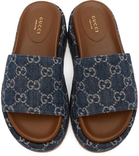 gucci sandals women blue|Gucci sandals women 2020.